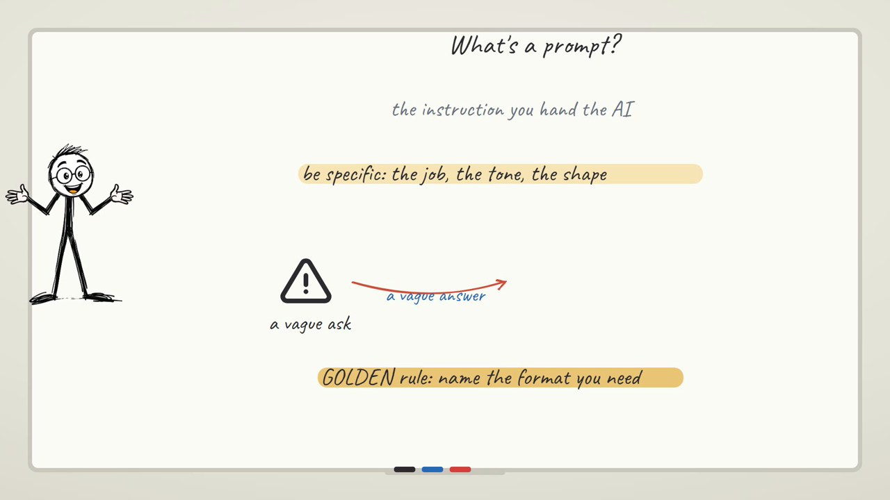 The prompt field
